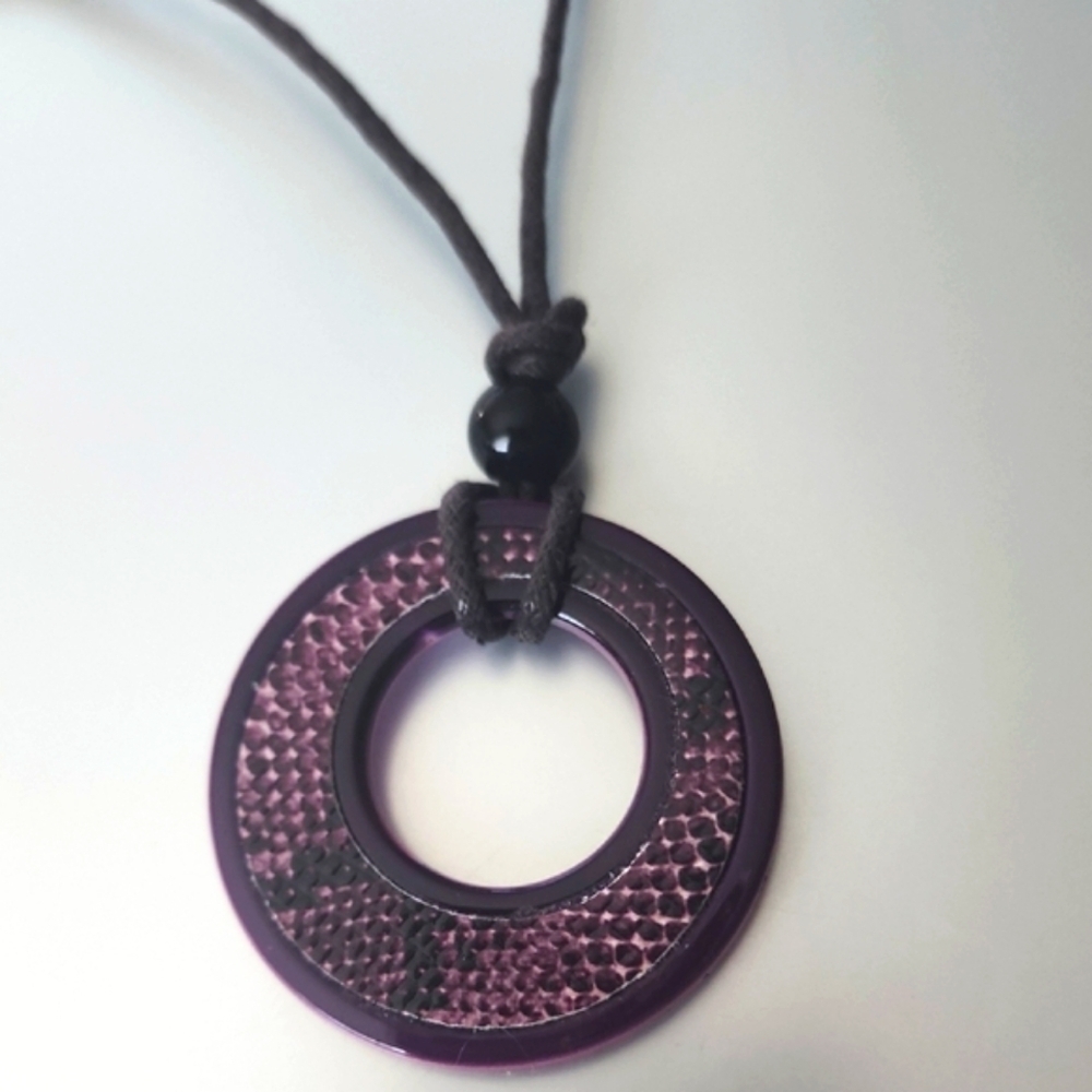 Purple Pendant Eyeglass Holder Necklace